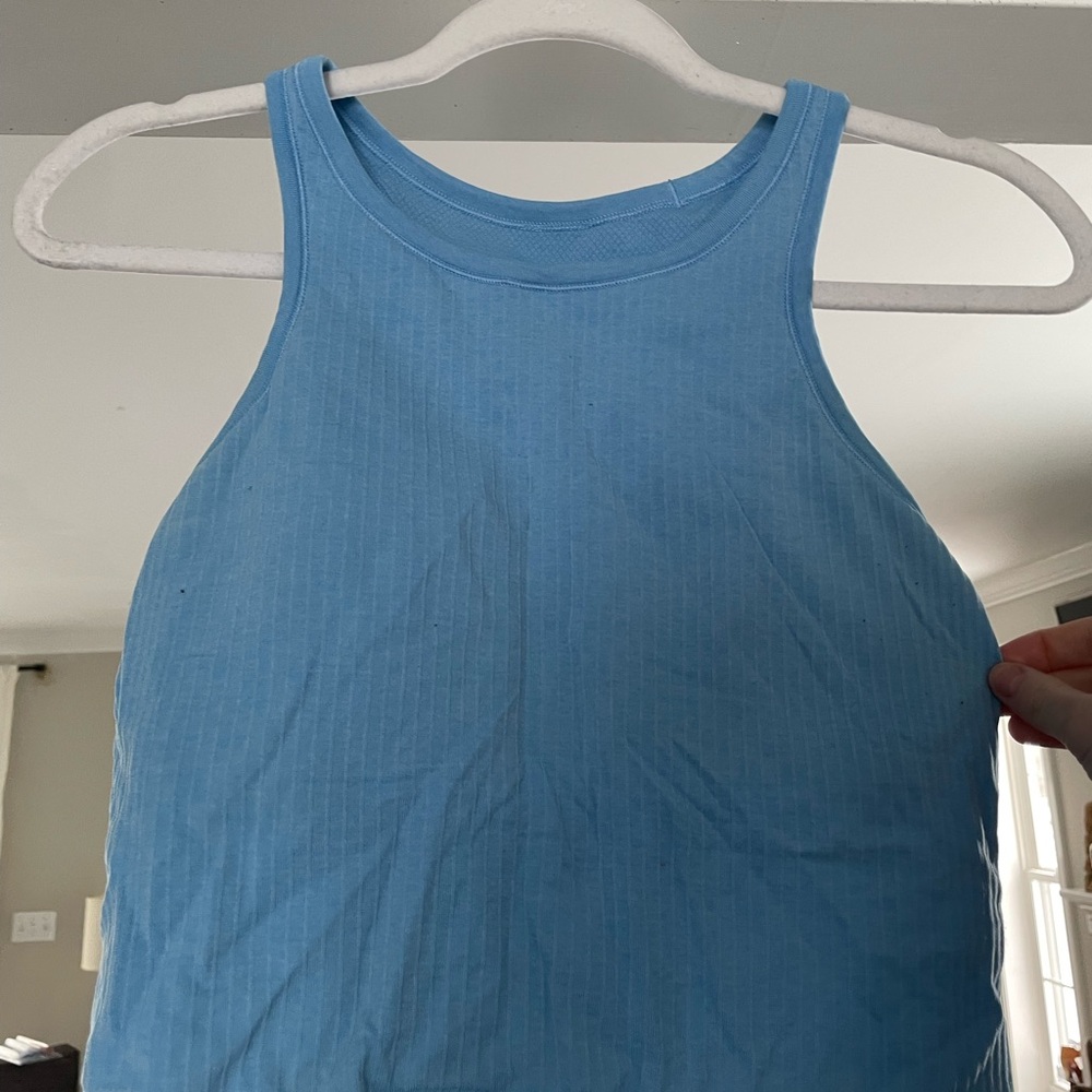 COPY - Blue Ribbed Tank Top. Sale fell through as apart of a bundle, relisting